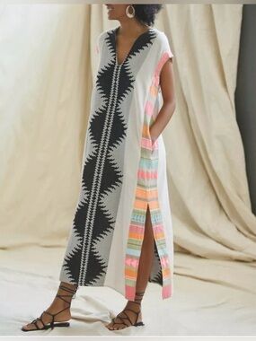 Anthropologie x Devotion Twins Arkoudi Maxi Dress Size Small